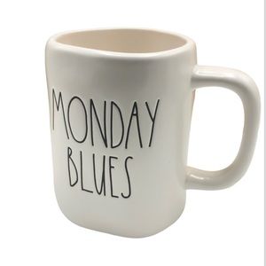 Rae Dunn MONDAY BLUES Coffee Mug